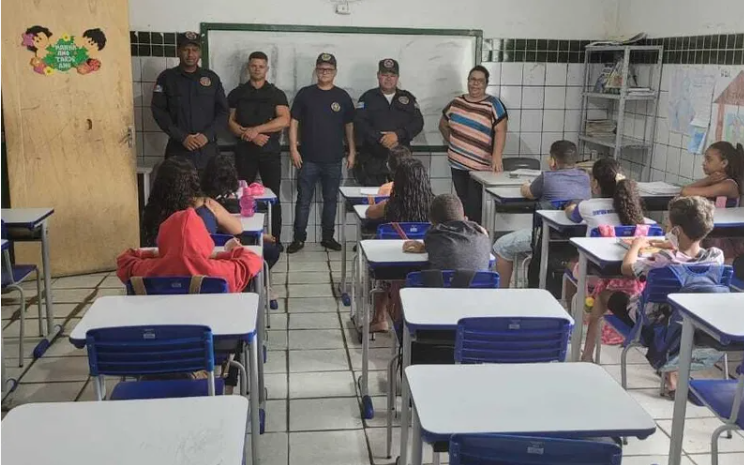 Guarda Municipal realiza ações de prevenção à violência nas escolas de Traipu